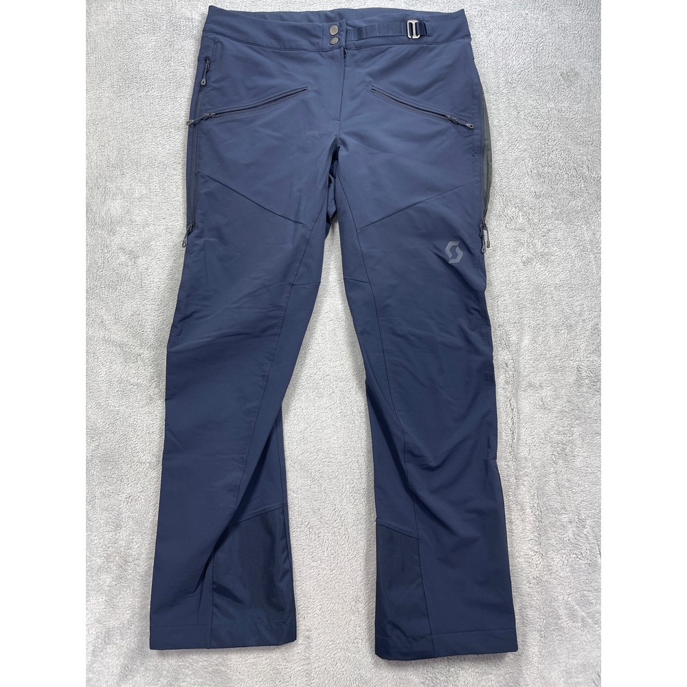 Scott Sports Pants Men Medium Navy Blue Softshell Ski Snowboard Hiking Technical